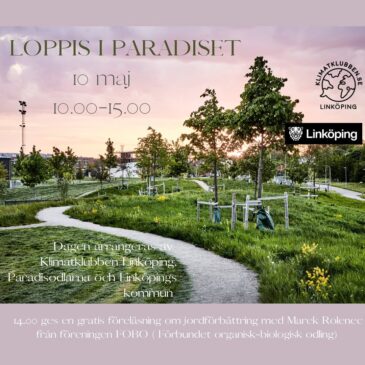 Utomhusloppis och gratis föreläsning 10 maj